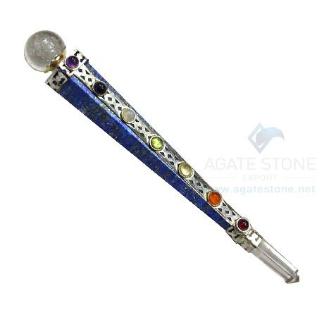 7 Chakra Cone Shaped Lapis Lazuli Healing Stick