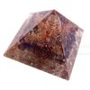 Amethyst-Crystal Orgone Energy Pyramid With Crystal Point