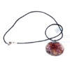 Amethyst Orgone Disc Pendant With Cord