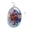 Amethyst Orgone Oval Pendant