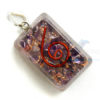 Amethyst Orgone Rectangle Pendant