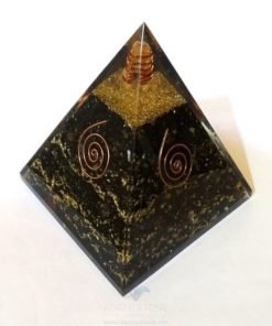 Black Tourmaline Orgone Chakra Pyramid