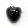 Black Tourmaline Orgone Heart Pendant