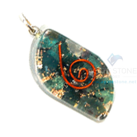 Blood Stone Orgone Eye Pendant Blood Stone Orgone Eye Pendant