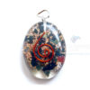 Blood Stone Orgone Oval Pendant