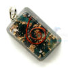 Blood Stone Orgone Rectangle Pendant