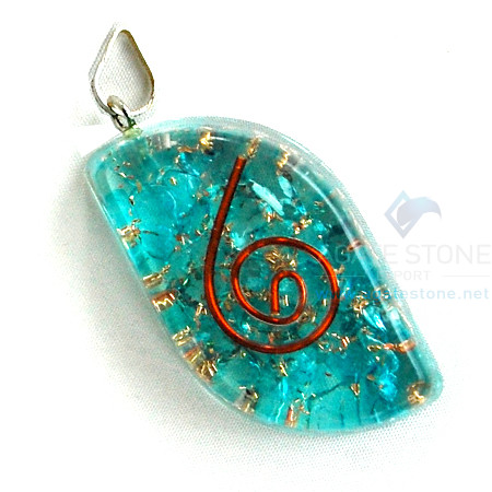 Blue Onyx Orgone Eye Pendant Blue Onyx Orgone Eye Pendant