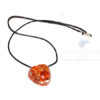 Carnelian Orgone Heart Pendant With Cord