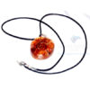 Carnelian Orgone Oval Pendant With Cord