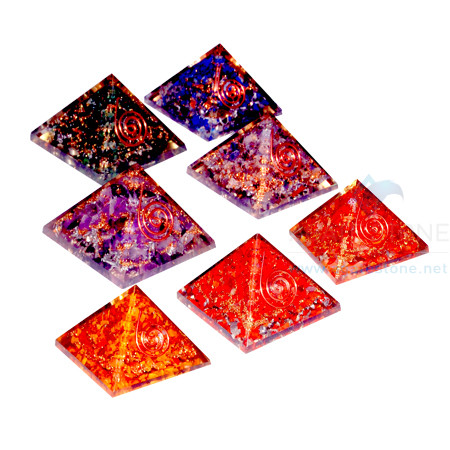 Chakra Pyramid Orgone Set Chakra Pyramid Orgone Set