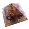 Chakra Stone Orgone Pyramid With Crystal Point