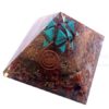 Chakra Stone Orgone Pyramid With Turquoise Markaba