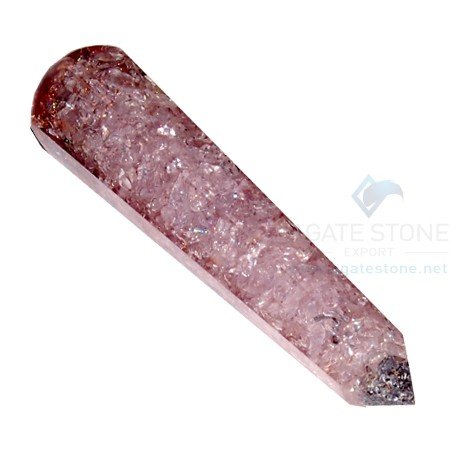 Crystal Faceted Orgone Massage Wands
