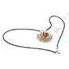 Crystal Orgone Disc Pendant With Cord
