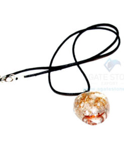 Crystal Orgone Heart Pendant With Cord