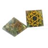Engraved Heart Chakra Orgone Pyramid