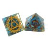 Engraved Third Eye Chakra Orgone Baby Pyramid