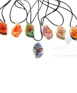 Eye Pendant Orgone Chakra Set with Cord