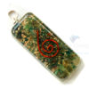 Green Jade Orgone Long Rectangle Pendant
