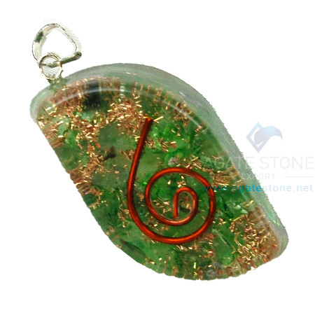 Green Onyx Orgone Eye Pendant Green Onyx Orgone Eye Pendant