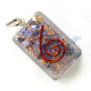 Indigo Onyx Orgone Rectangle Pendant
