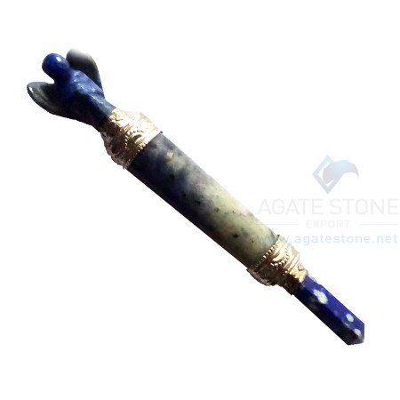 Lapis Lazuli Healing Stick With Angel Lapis Lazuli Healing Stick With Angel
