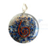 Lapis Lazuli Orgone Disc Pendant