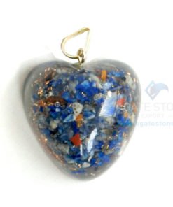 Lapis Lazuli Orgone Heart Pendant
