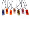 Long Rectangle Orgone Chakra Set With Cord