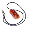 Mix Chakra Stone Orgone Long Rectangle Pendant With Cord