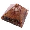Mix Chakra Stone Orgone Pyramid With Crystal Merkaba Star