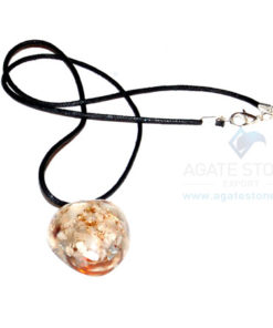 Moon Stone Orgone Heart Pendant With Cord