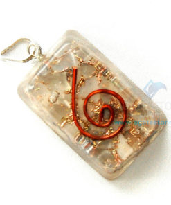 Moon Stone Orgone Rectangle Pendant