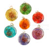 Onyx Disc Chakra Orgone Pendant Set