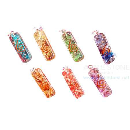 Onyx Pipe Chakra Orgone Pendant Set Onyx Pipe Chakra Orgone Pendant Set