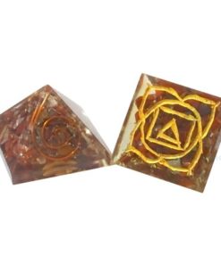Orgone Engraved Root Chakra Pyramid