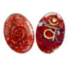 Orgone Sanskrit Root Chakra Oval Cabochon