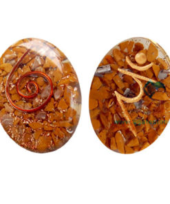 Orgone Sanskrit Solar Plexus Chakra Oval Cabochon