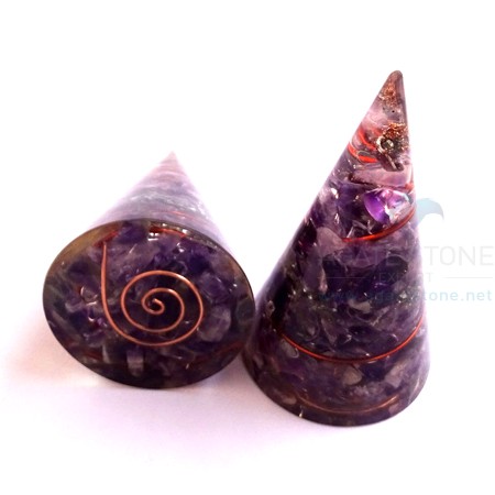 Orgonite Amethyst Cone Orgonite Amethyst Cone