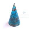 Orgonite Blue Onyx Energy Chakra Cone