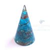 Orgonite Blue Onyx Energy Chakra Cone