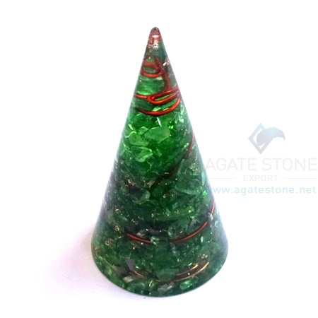 Orgonite Green Onyx Energy Cone Orgonite Green Onyx Energy Cone