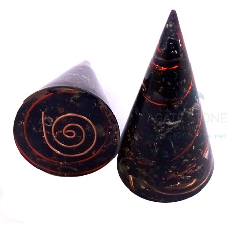 Orgonite Healing Black Tourmaline Cone Orgonite Healing Black Tourmaline Cone
