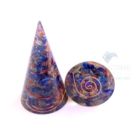 Orgonite Lapis Lazuli Cone Orgonite Lapis Lazuli Cone
