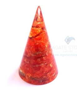 Orgonite Orange Onyx Energy Cone