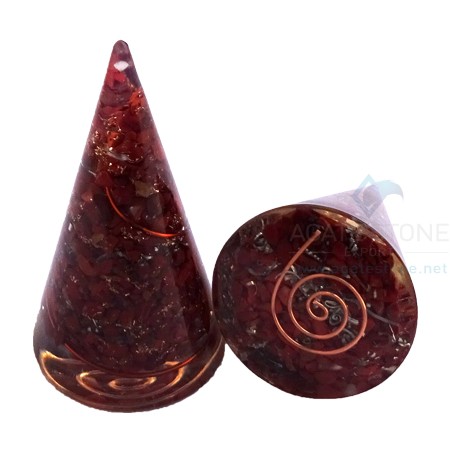 Orgonite Red Jasper Cone Orgonite Red Jasper Cone