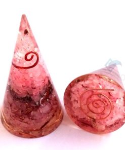 Orgonite Rose quartz Cone