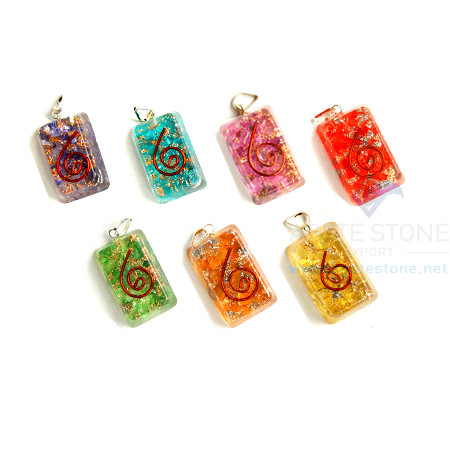 Rectangle Onyx Orgone Pendant Set Rectangle Onyx Orgone Pendant Set