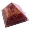 Red Jasper Orgone Chakra Pyramid With Crystal Point