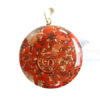 Red Jasper Orgone Disc Pendant